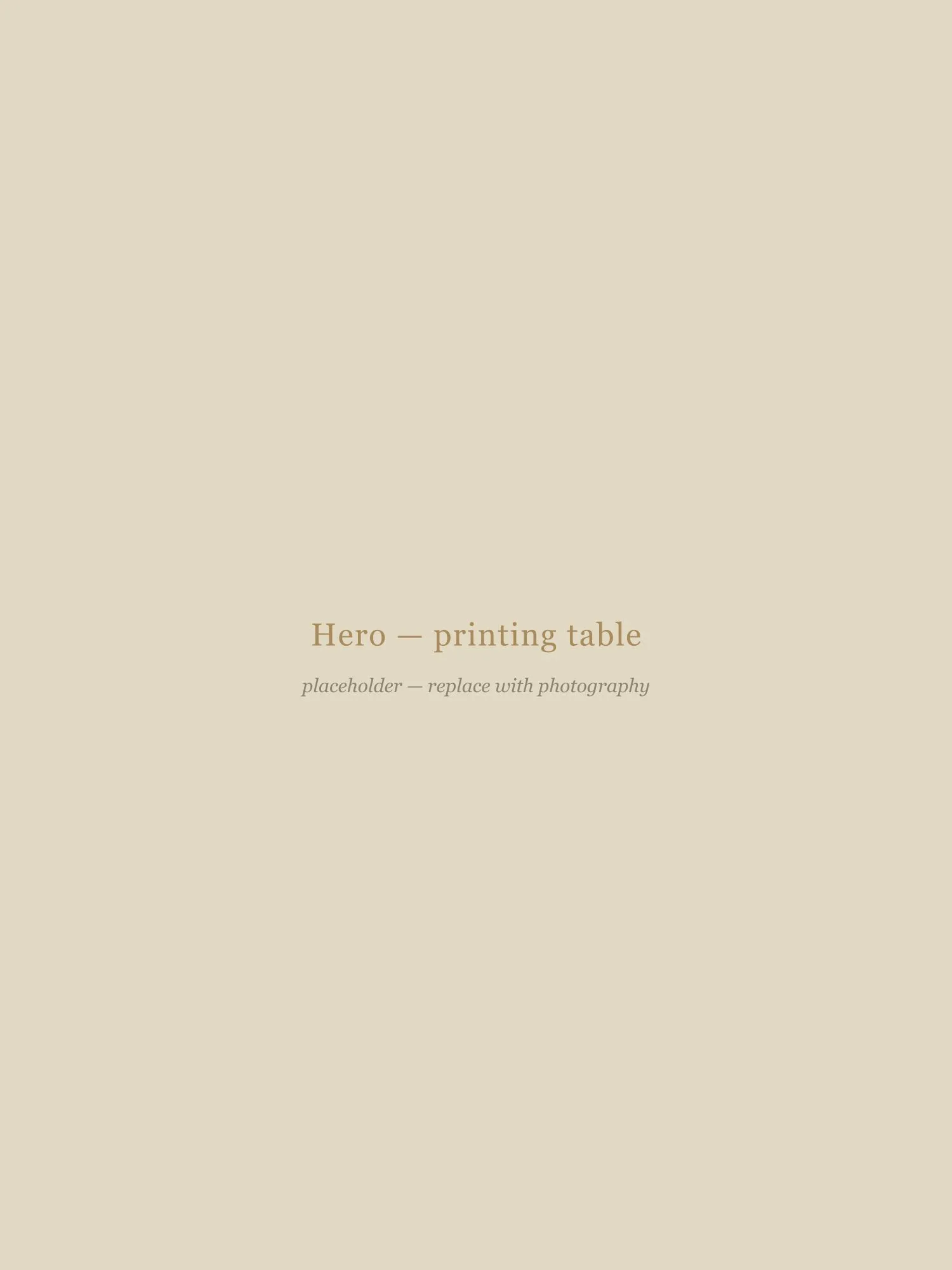 Placeholder — plain cotton tone, awaiting photography.