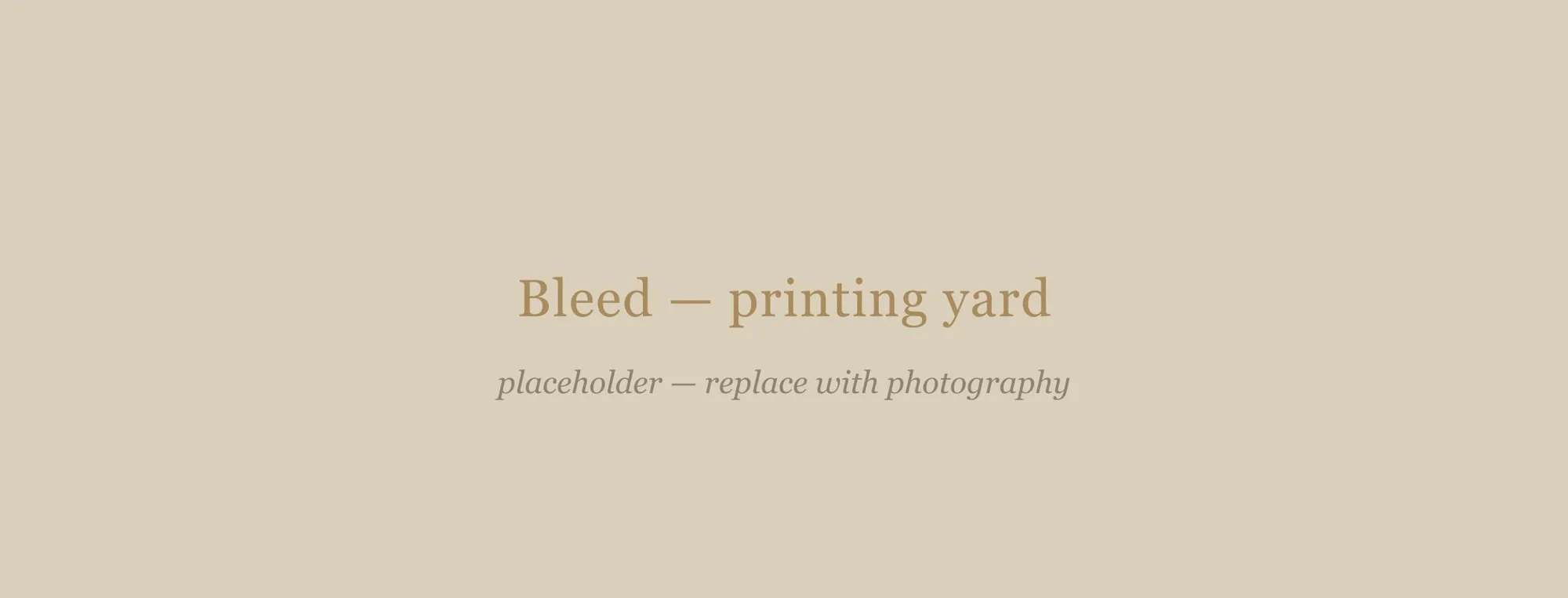 Placeholder — plain cotton tone, awaiting photography.